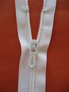 mercerie fermeture eclair invisible blanc pantalon jupe 22cm neuf spirale r10b3