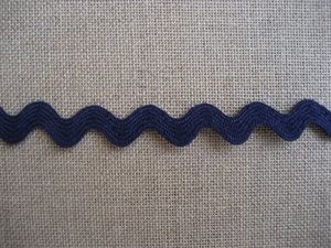 Serpentine 14mm MARINE coton - le metre 