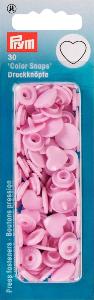 Boutons Pression plastique Coeur - Rose clair - lot de 30 - 12,4mm Prym