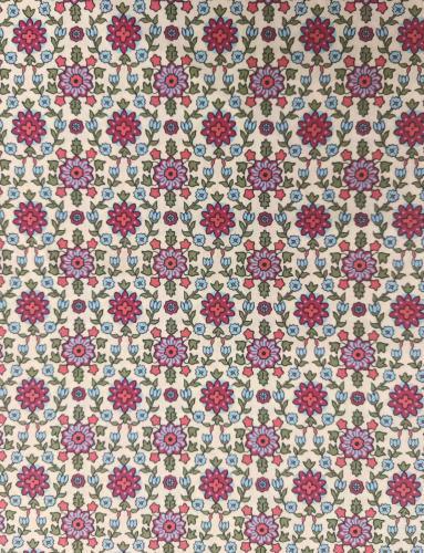 TISSU 100%  COTON  imprimé ethnique arabesque au mètre