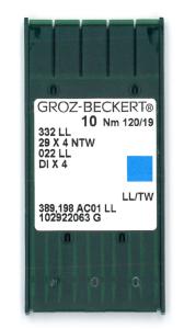 AIGUILLE MACHINE A COUDRE  INDUSTRIELLE  GROZ-BECKERT 332LL - Taille n°120