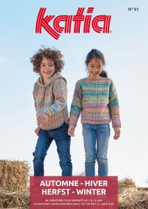 LIVRE TRICOT ENFANT 2 A 12 ANS AUTOMNE HIVER - KATIA N°91