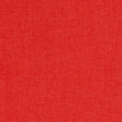 Tissu uni 100% Coton ROUGE CARDINAL - vendu au mètre ou au 1/2 mètre