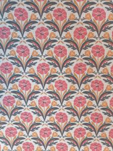 TISSU COTON ENDUIT ANTI TACHE  - FLEURS - au mètre