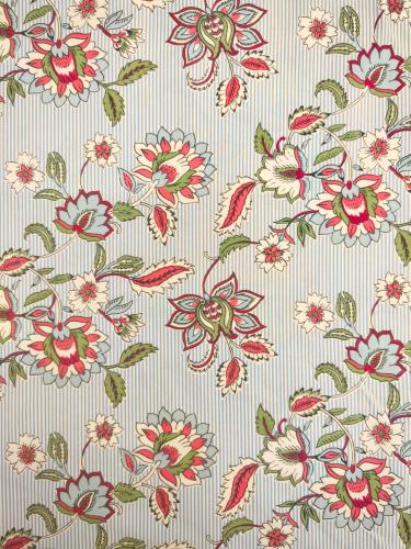 TISSU 100%  COTON  imprimé fleurs au mètre