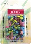 Attaches Parisiennes BOHIN - Multicolores - 12mm - Lot de 50