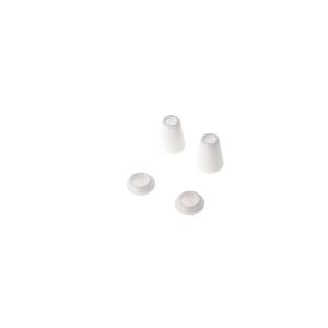 Embouts de cordon plastique blanc  