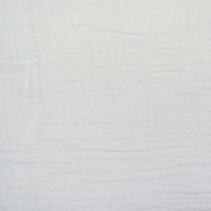 TISSU DOUBLE GAZE GAUFRÉE - ECRU - 100% coton  - au mètre 