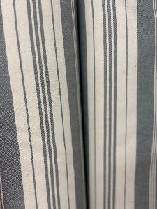 Toile matelas rayée Gris et Ecru Laize 280cm , au mètre
