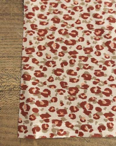 TISSU 100% COTON  IMPRIME  Léopard, au mètre