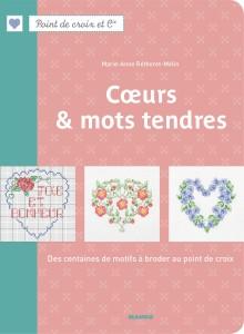 Livre "Coeurs et mots tendres" au point de croix - Editions Mango