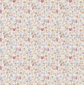 TISSU 100% COTON  IMPRIME  FLEURS au mètre