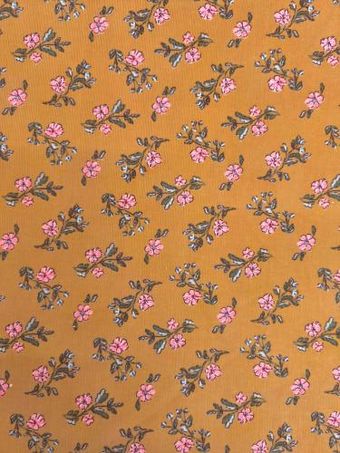 TISSU VELOURS COTELÉ LIBERTY MILLERAIES - Multicolore - Au mètre