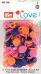 Boutons pressions plastique Love Prym - Coloris Violet Assortiment - Lot de 30