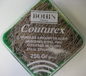 Epingles à piquer couture Bohin Extra fine boite de 250 gr 
