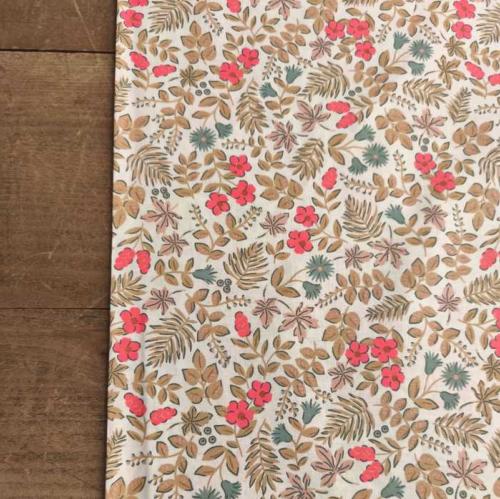 TISSU 100% COTON IMPRIME FLEURS au mètre