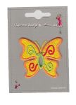 MOTIF THERMOCOLLANT  "Papillon jaune"