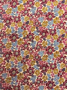 TISSU VELOURS COTELÉ LIBERTY MILLERAIES - Multicolore - Au mètre