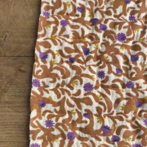 TISSU 100% COTON double gaze matelassé- Bi face