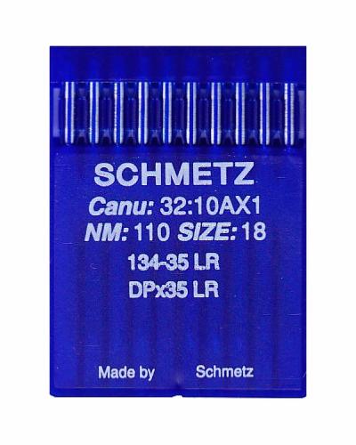 Aiguille talon rond Schmetz pour machine à coudre Industrielle 134-35(LR) - Taille n°110 - CUIR