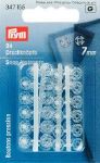 Boutons pression 7mm en plastique transparent - lot de 24 - Prym