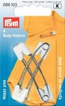 Épingles à nourrice ou de sûreté - bébé - lot de 4 - Prym