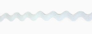 Serpentine 9mm BLANC polyester - le metre 