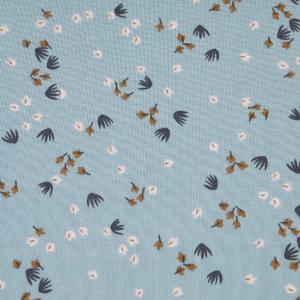 TISSU Liberty ® Fleurs YPOSIA BLEU- 100% Coton - Au mètre