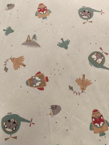 TISSU 100%  COTON  IMPRIME MOTIFS ENFANTS au mètre