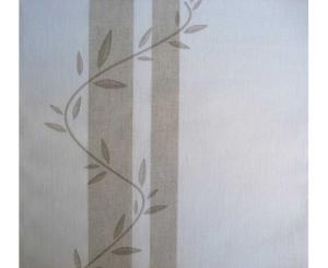 Bande de lin à broder 34cm Bicolore imprimé feuilles d'olivier