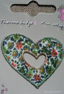 MOTIF THERMOCOLLANT Coeur Liberty Vert