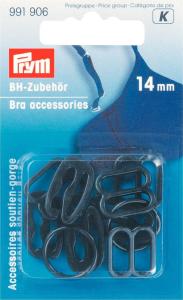 ACCESSOIRES PRYM POUR BRETELLES DE SOUTIEN GORGE PLASTIQUE - Noir