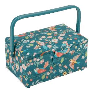 Boite a couture Motif Floral et Oiseaux