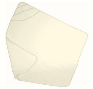 MAXI CAPE DE BAIN A BRODER ECRU - 100X100CM