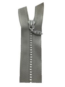 Fermeture Eclair à Strass Non séparable - Gris clair - Toutes Tailles