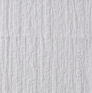 Tissu Broderie Anglaise 100% Coton coloris Blanc - vendu au mètre ou au 1/2 mètre