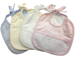 Bavoir à Broder doublé éponge "Pailleté" - Coloris au choix 