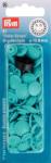 Boutons Pression plastique Forme fleur Turquoise - Lot de 21 - 13.6mm - Prym