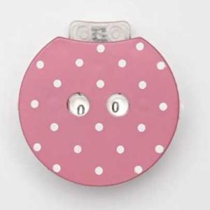 Compte rangs  KnitPro Fantaisie imprimé pois rose
