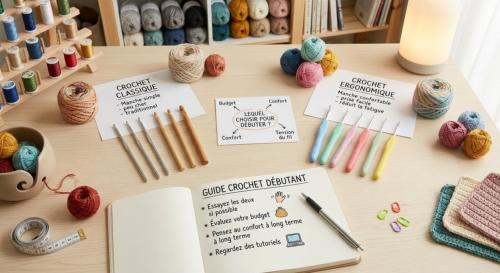 Crochet classique ou ergonomique ? Lequel choisir pour d�buter