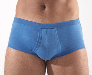 Slip ouvert à Poche BLEU pour Homme