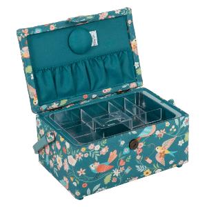 Boite a couture Motif Floral et Oiseaux