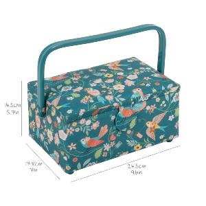 Boite a couture Motif Floral et Oiseaux