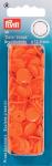 Boutons Pression plastique Orange Lot de 30 - 12,4mm Prym