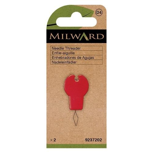 Enfile aiguille en plastique avec coupe fil 2 EN 1 MILWARD  - Lot de 2