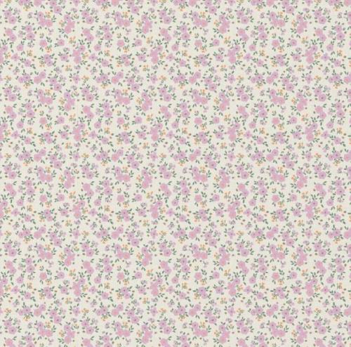 TISSU 100% COTON  IMPRIME PETITES FLEURS au mètre