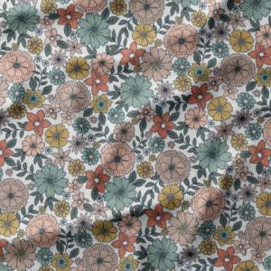 TISSU VELOURS COTELÉ LIBERTY MILLERAIES - Multicolore - Au mètre