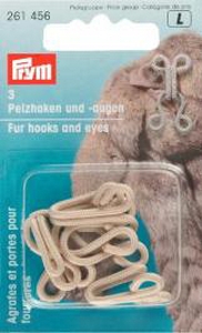 AGRAFES CROCHET FOURRURE PRYM - ECRU