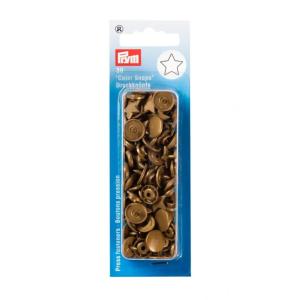 Boutons Pression plastique ETOILE Vieil Or - lot de 30 - 12,4mm Prym