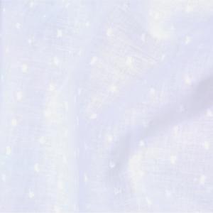 TISSU VOILE DE COTON PLUMETIS - Blanc - Vendu au mètre